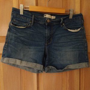 Levi's cuffed denim shorts